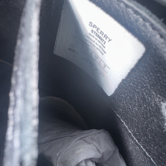 New Women's‎ Sperry Seaport Heel Bootie Zip Black Size 8 New With Box - Picture 5 of 8